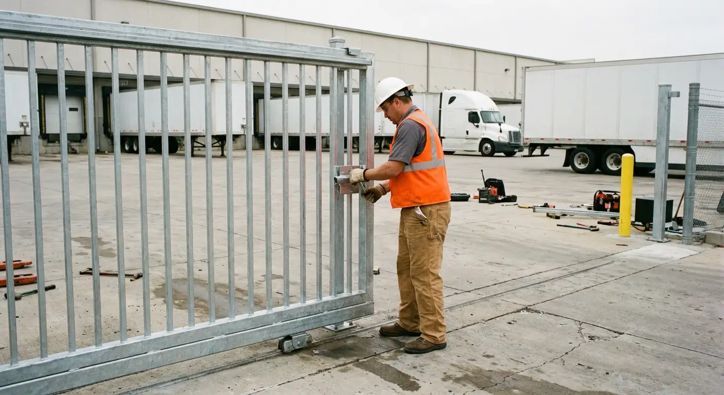 Heavy-duty temporary fencing installation in Schenectady
