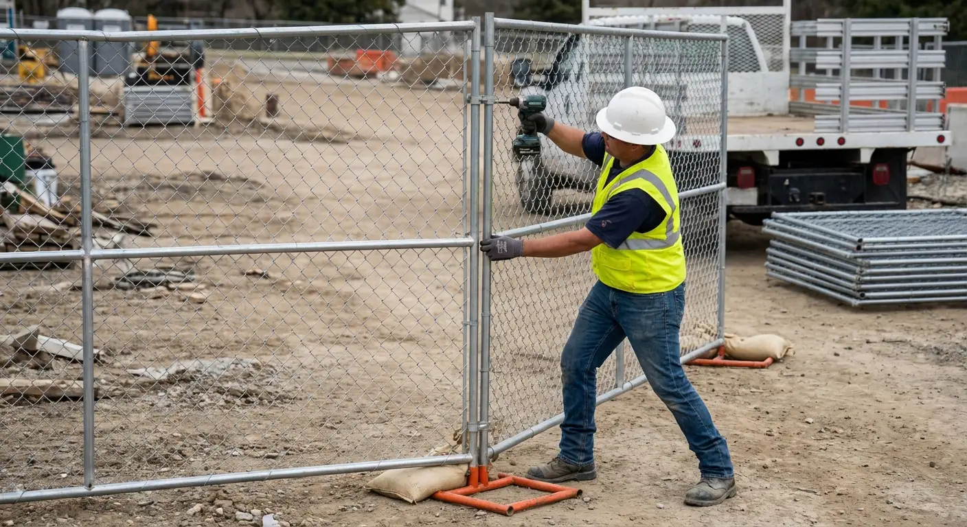 Modular fence reconfiguration system in action in Schenectady, NY