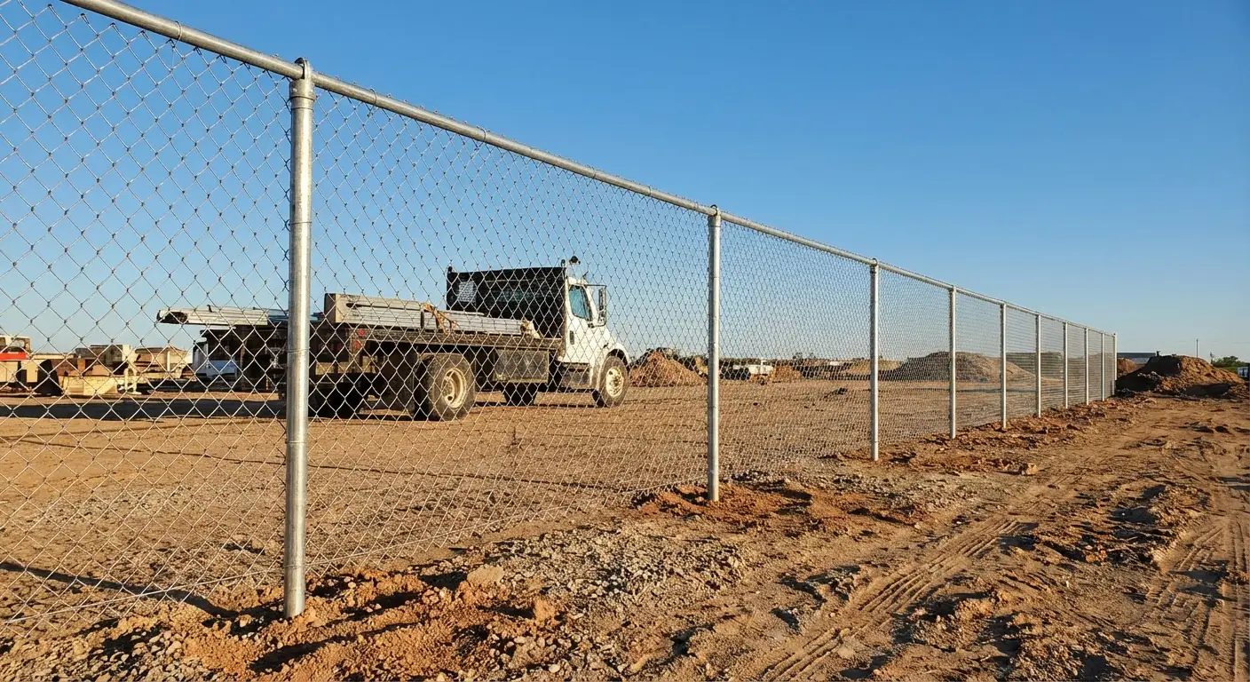 Wind-rated temporary fencing site in Schenectady, NY