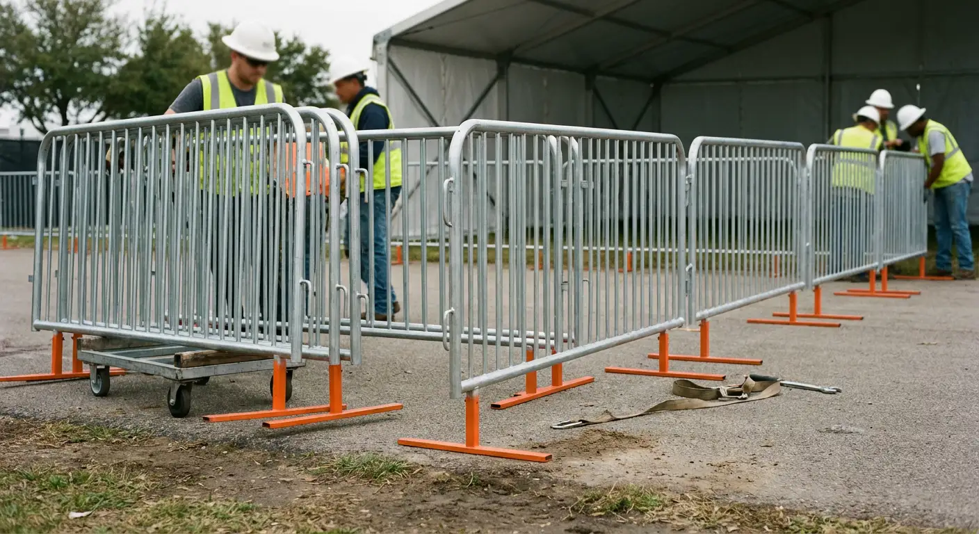 Pedestrian Barricades in Schenectady, NY