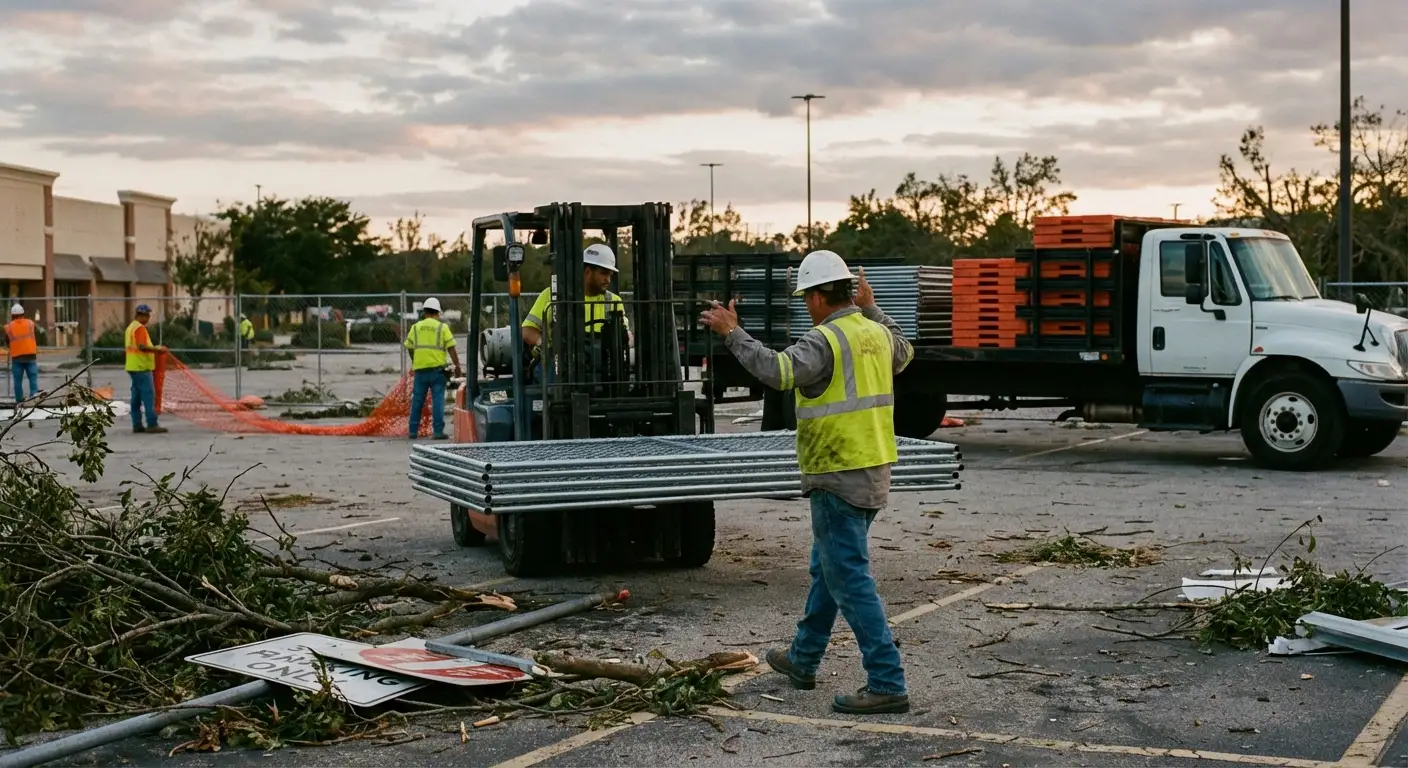 Emergency fencing deployment in Schenectady, NY