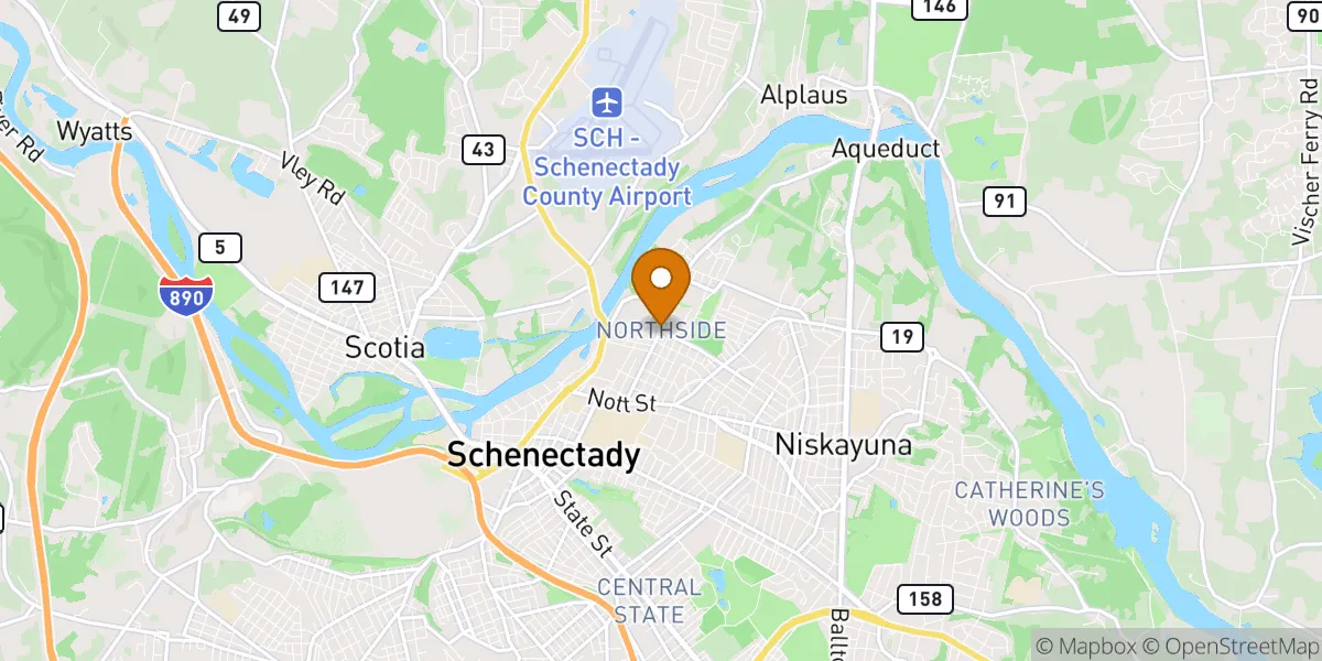  neighborhood map in Schenectady, NY
