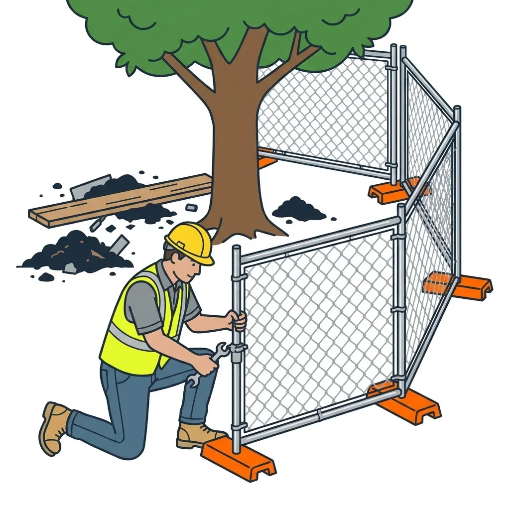 Infographic detailing common tree protection violations and prevention in Schenectady, NY